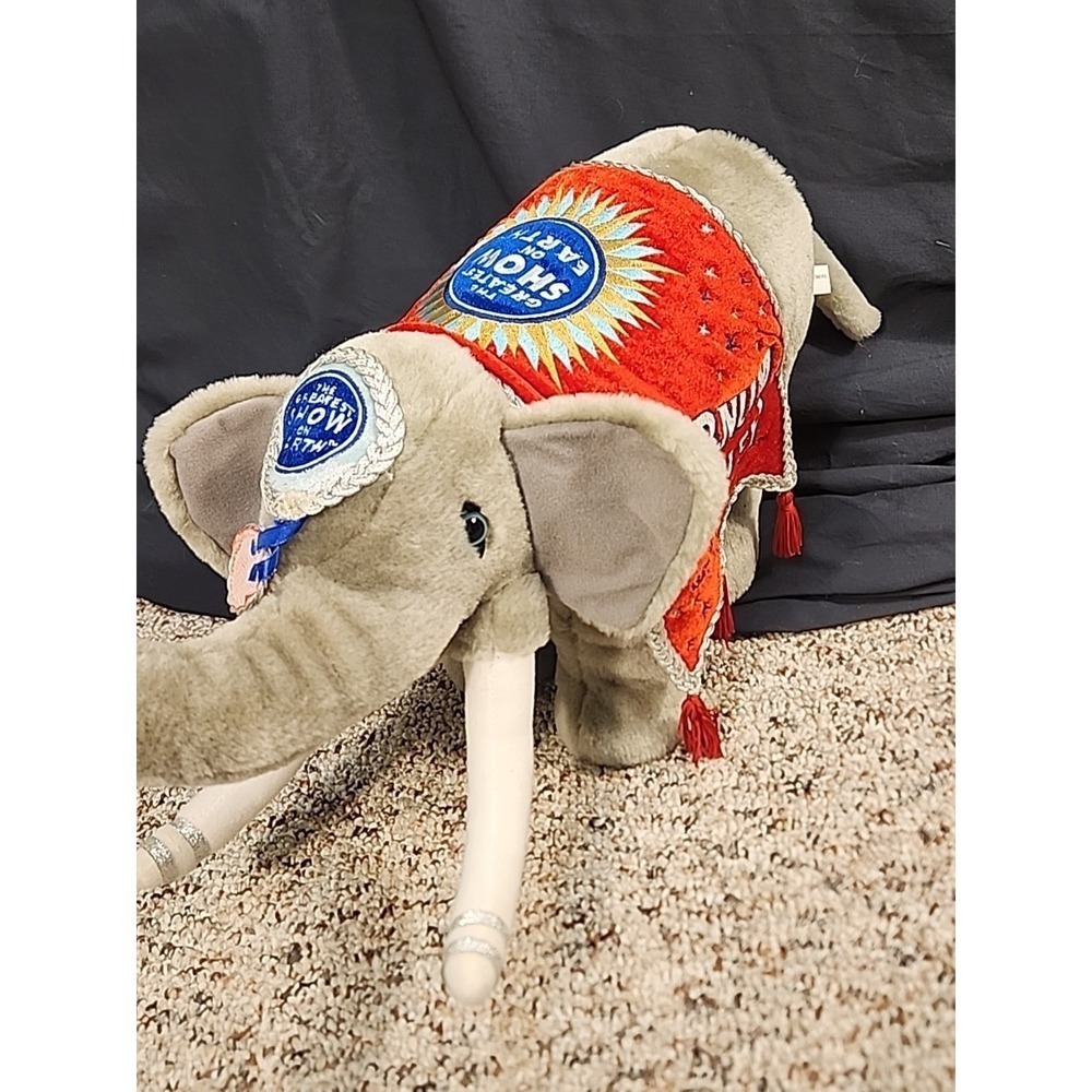 VINTAGE RINGLING BROS BARNUM 136TH EDITION ELEPHANT PLUSH STUFFED CIRCUS ANIMAL - Picture 12 of 12